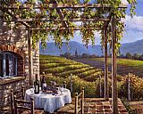 Sung Paintings - Vineyard Terrace by Sung Kim